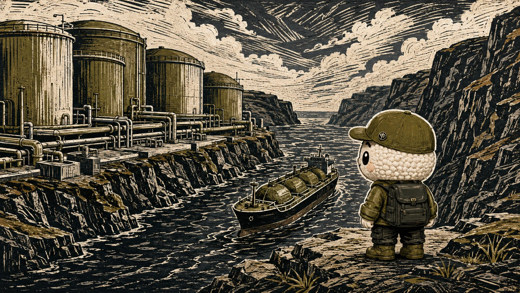 Editorial illustration for OPEC+ holds October oil-output quotas steady
