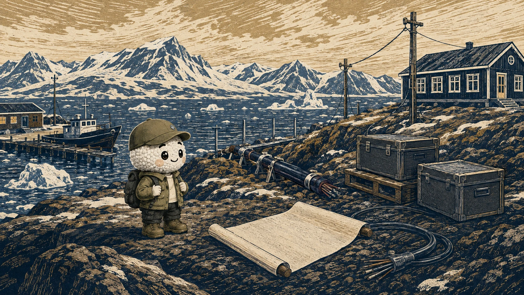 Editorial illustration for European Commission announces a €200 million Greenland investment agreement