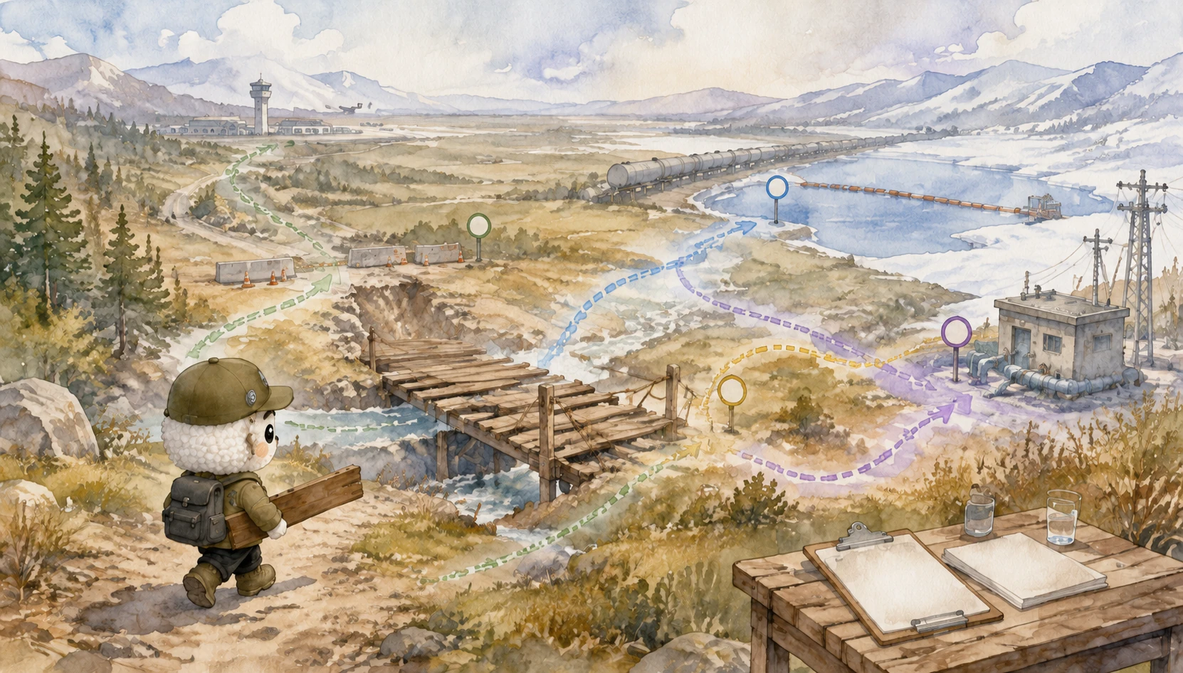 Editorial illustration: next