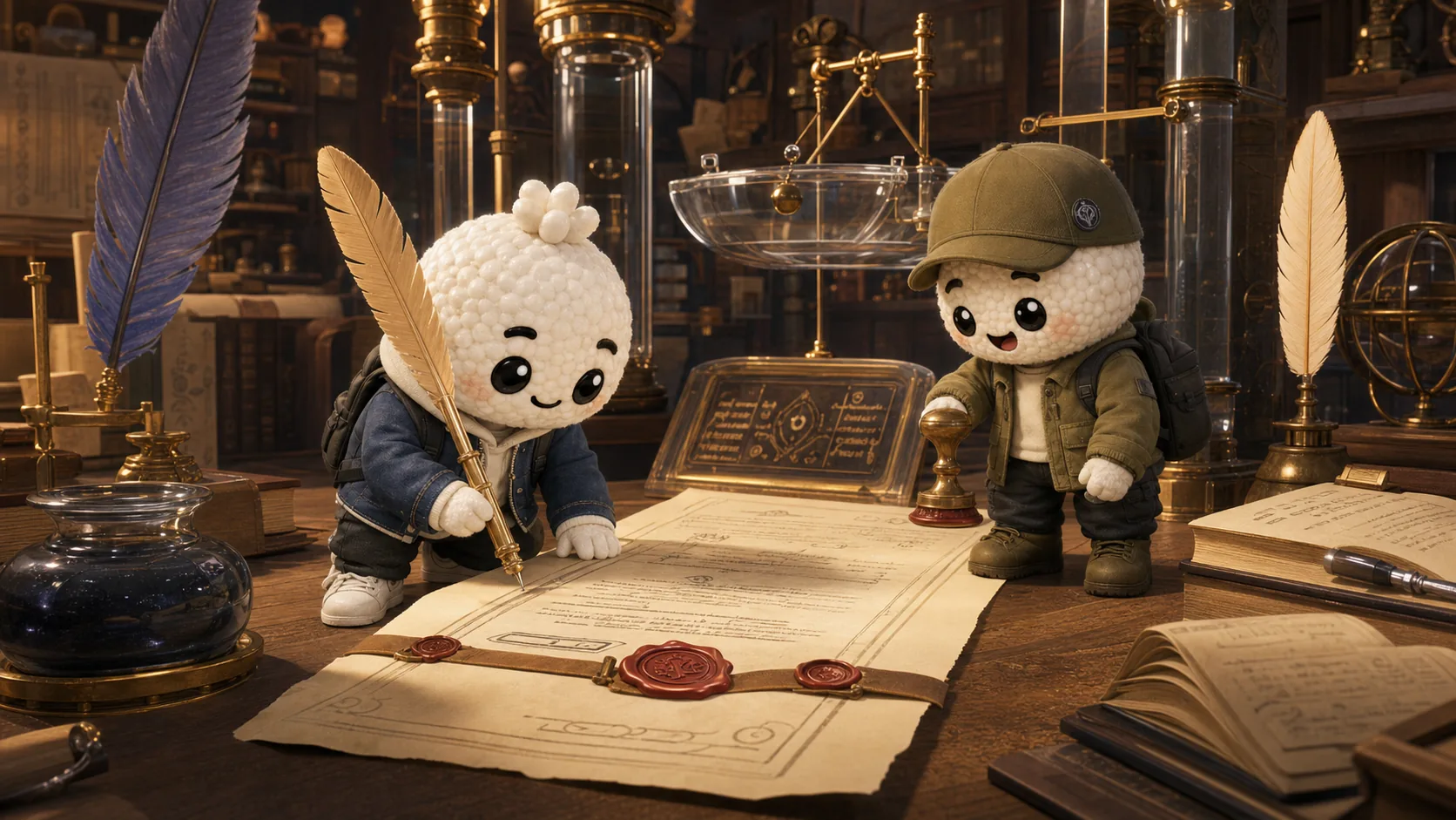 Rais and Bryce seal a fair, readable covenant in the OnTheRice registry.